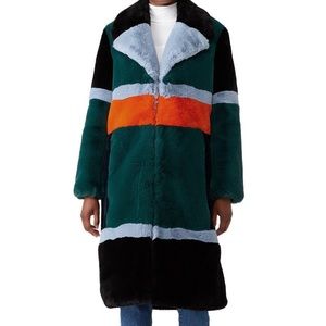 Faux fur royal me top coat